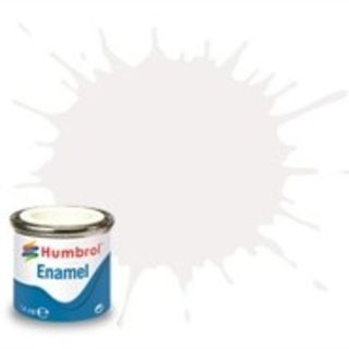 Humbrol #130 White Satin - 14ml Enamel Paint
