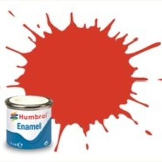 Humbrol 174 Signal Red Satin - 14ml Enamel Paint
