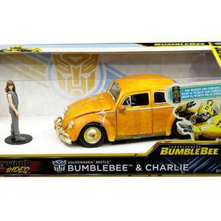 Jada Transformers Volkswagen Beetle Bumblebee & Charlie Figure 1/24