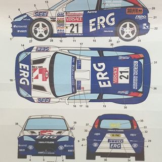 Studio 27 Decal Set Ford Focus WRC 2001 San Remo Rally Paolo Andreucci