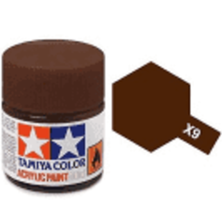 Tamiya Paint 10ml Acrylic Brown - X9
