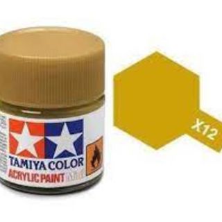 Tamiya Colour Acrylic Paint Mini 10ml - X12 Gold Leaf