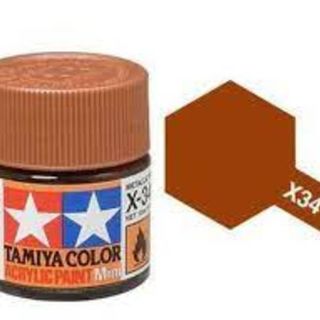 Tamiya Colour Acrylic Paint Mini 10ml - X34 Metallic Brown