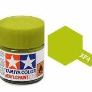 Tamiya Color Acrylic Paint Mini 10ml - XF4 Yellow Green