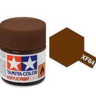 Tamiya Color Acrylic Paint Mini 10ml - XF64 Red Brown