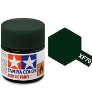 Tamiya Color Acrylic Paint Mini 10ml - XF70 Dark Green 2 (IJN)