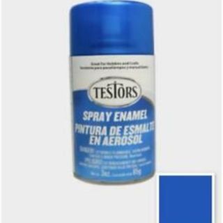 Testors Paint Enamel 1257 Transparent Blue Spray Can