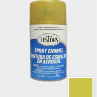 Testors Paint Enamel 1642 Custom Gold Metal Flake Spray Can