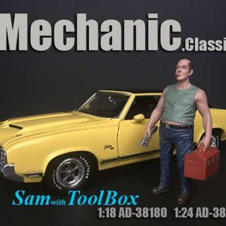 American Diorama 1/18 Mechanic Sam with Toolbox