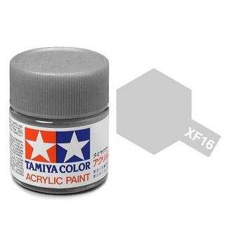 Tamiya Color Acrylic Paint Mini 10ml - XF16 Flat Aluminum