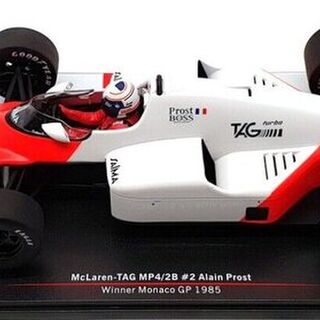 McLaren MP4/2B 1985 Monaco F1 GP Winner Alain Prost 1/18 Model Car Group