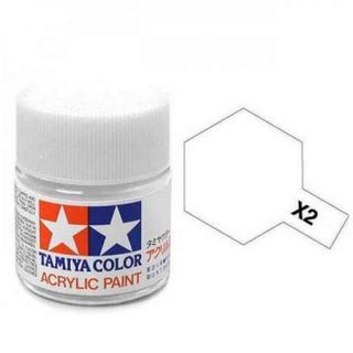 Tamiya Paint 10ml Acrylic White - X2
