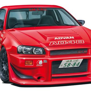 2002 Nissan Skyline R34 GT-R MCR Spec Kitset Aoshima 1/24