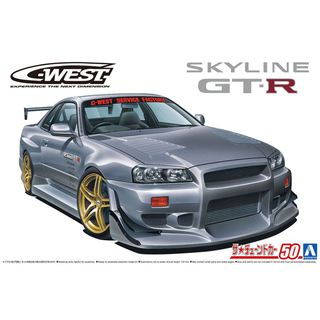 2002 Nissan Skyline R34 GT-R C-West Spec Kitset Aoshima 1/24