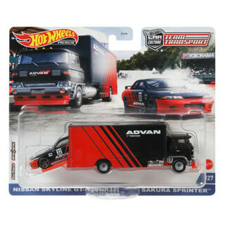 Hot Wheels Team Transport Sakura Sprinter & Nissan Skyline GTR R32 Advan