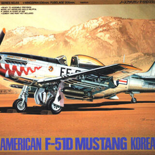 North American F-51D Mustang Korean War Kitset 1/48 Tamiya