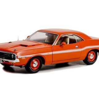 1970 Dodge Challenger R/T Orange Roadcar - Greenlight 1/18