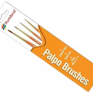 Humbrol Palpo Brush Pack 000, 0, 2, 4