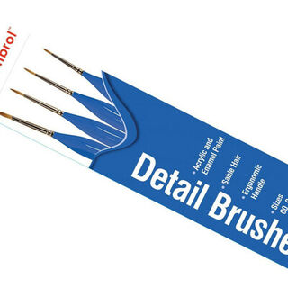 Humbrol Detail Brush Pack 00, 0, 1, 2