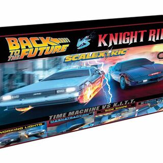 Scalextric Back to the Future vs Knight Rider Race Set  1/32
