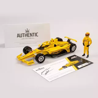 1/18 Team Penske Pennzoil Dallara Chevrolet IndyCar 2022 Scott McLaughlin Indy 500 With Figurine Authentic