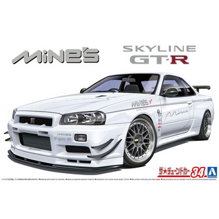 2002 Nissan Skyline GT-R R34 Mines Kitset Aoshima 1/24