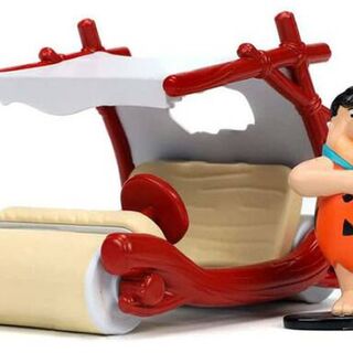 The Flintstones - Flintmobile with Fred Flintstone 1/32 Jada Hollywood Ride