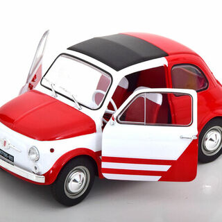 Fiat 500 L Red & White Roadcar 1/18 Solido