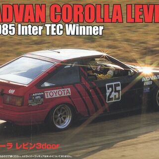 1985 Toyota Corolla Levin Advan Inter Tec Winner Kitset Fujimi 1/24