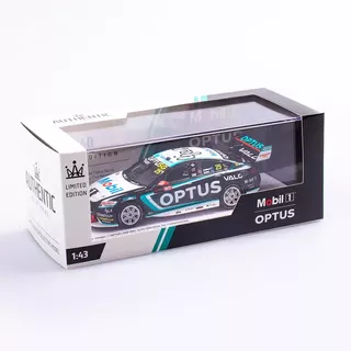 Holden ZB Commodore - 2022 Bathurst 2nd Place Chaz Mostert  & Fabian Coulthard Mobil 1 Optus Racing 1/43 Authentic Collectables