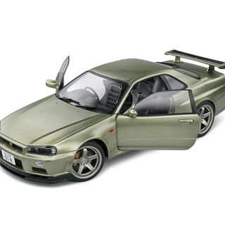 1999 Nissan Skyline GT-R R34 Green Metallic Roadcar 1/18 Solido