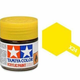 Tamiya Colour Acrylic Paint Mini 10ml - X24 Clear Yellow