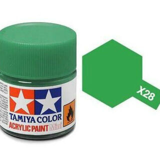 Tamiya Colour Acrylic Paint Mini 10ml - X28 Park Green