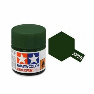 Tamiya Color Acrylic Paint Mini 10ml - XF26 Deep Green