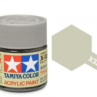 Tamiya Colour Acrylic Paint Mini 10ml - X32 Titanium Silver