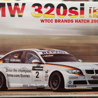BMW 320si E90 2008 WTCC Brands Hatch Winner Kitset 1/24 NuNu Hobby