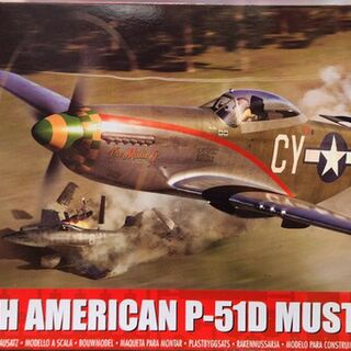 North American P-51D Mustang Fighter Plane Kitset 1/48 Airfix
