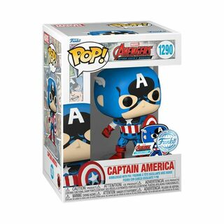 Funko Pop Vinyl Marvel 1290 Captain America 60th with Pin US Exclusive