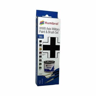 Humbrol Enamel Paint & Brush WWII Axis Millitary Colours