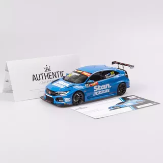 Stan Sport Wall Racing #24 Honda Civic Type R TCR - 2022 TCR Australia Phillip Island Race 2 & 3 Winner 1/18 Authentic Collectables