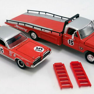 ACME 1967 Mercury Trans Am Cougar with Ford F-350 Ramp Truck