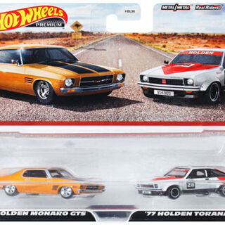 Hot Wheels Premium 2 Pack 1973 Holden Monaro GTS & 1977 Holden Torana A9X