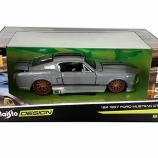 1:24 MAISTO DESIGN CLASSIC MUSCLE SERIES 1967 FORD MUSTANG GT IN GREY