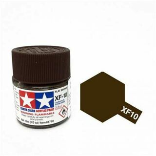 Tamiya Color Acrylic Paint Mini 10ml - XF10 Flat Brown