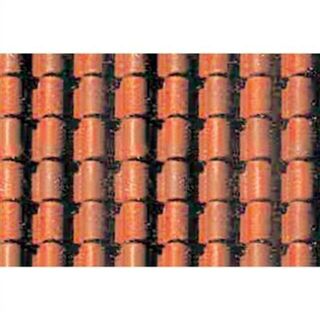 JTT Scenery PATTERN SHEETS, Spanish Tile, N-scale (1:200) 2/pk