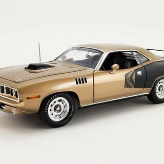 1971 Plymouth HEMI Cuda Super Track Pack with Vinyl Top - Acme 1/18