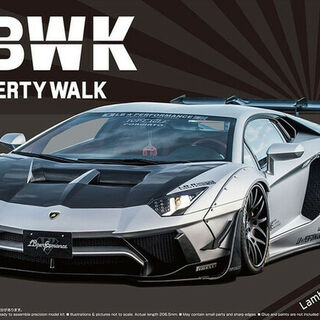 Aoshima Liberty Walk 1/24 No.19 Lamborghini Aventador Limited Edition Ver.1 Plastic Model