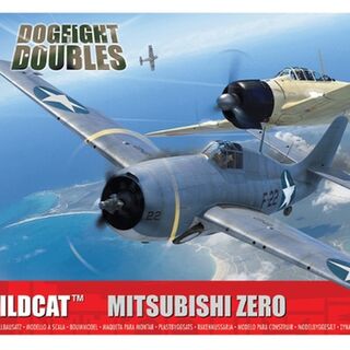 AIRFIX A50184 Grumman F4F-4 Wildcat & Mitsubishi Zero Dogfight Double 1/72