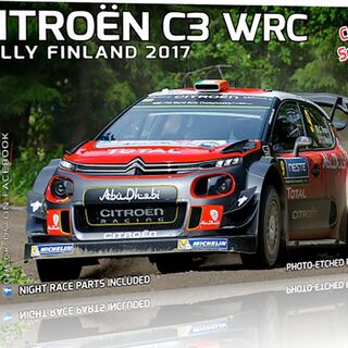 Citroen C3 WRC 2017 Finland Rally Kitset 1/24 Belkits