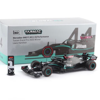 IXO Tarmac Works 1/64 Mercedes-AMG F1 W11 EQ Performance - Tuscan Grand Prix 2020 Winner - Lewis Hamilton #44